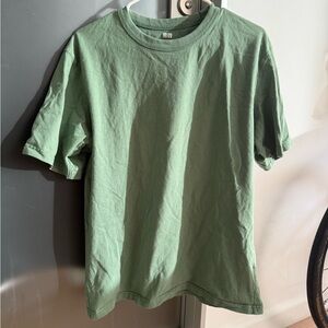 Uniqlo Sage Green Short Sleeve Tee